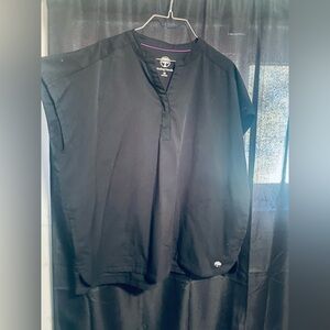 Healing Hands Classic Black Button Down Shirt